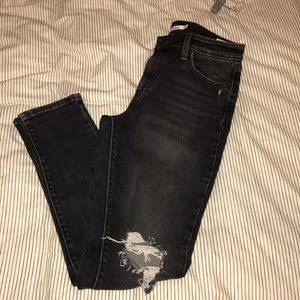 Levi high rise skinny jeans